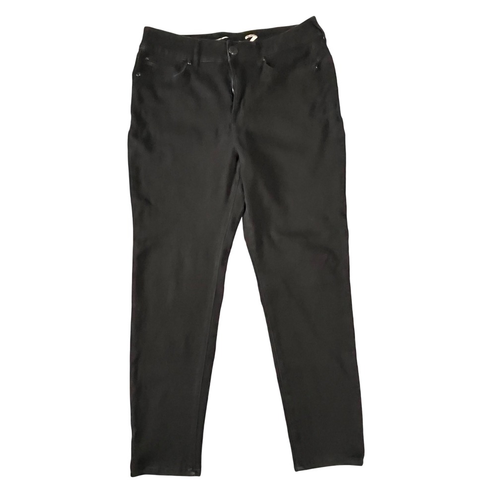 Seven7 Booty Shaper High Rise Skinny Jeans Black Size 12 Denim